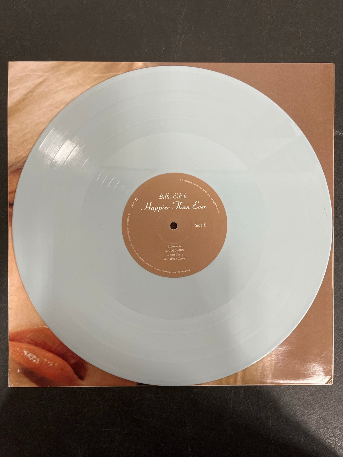 VINYL_1B - Billie Eilish - Happier Than Ever LE Light Blue Etched Vinyl USED NOT TESTED