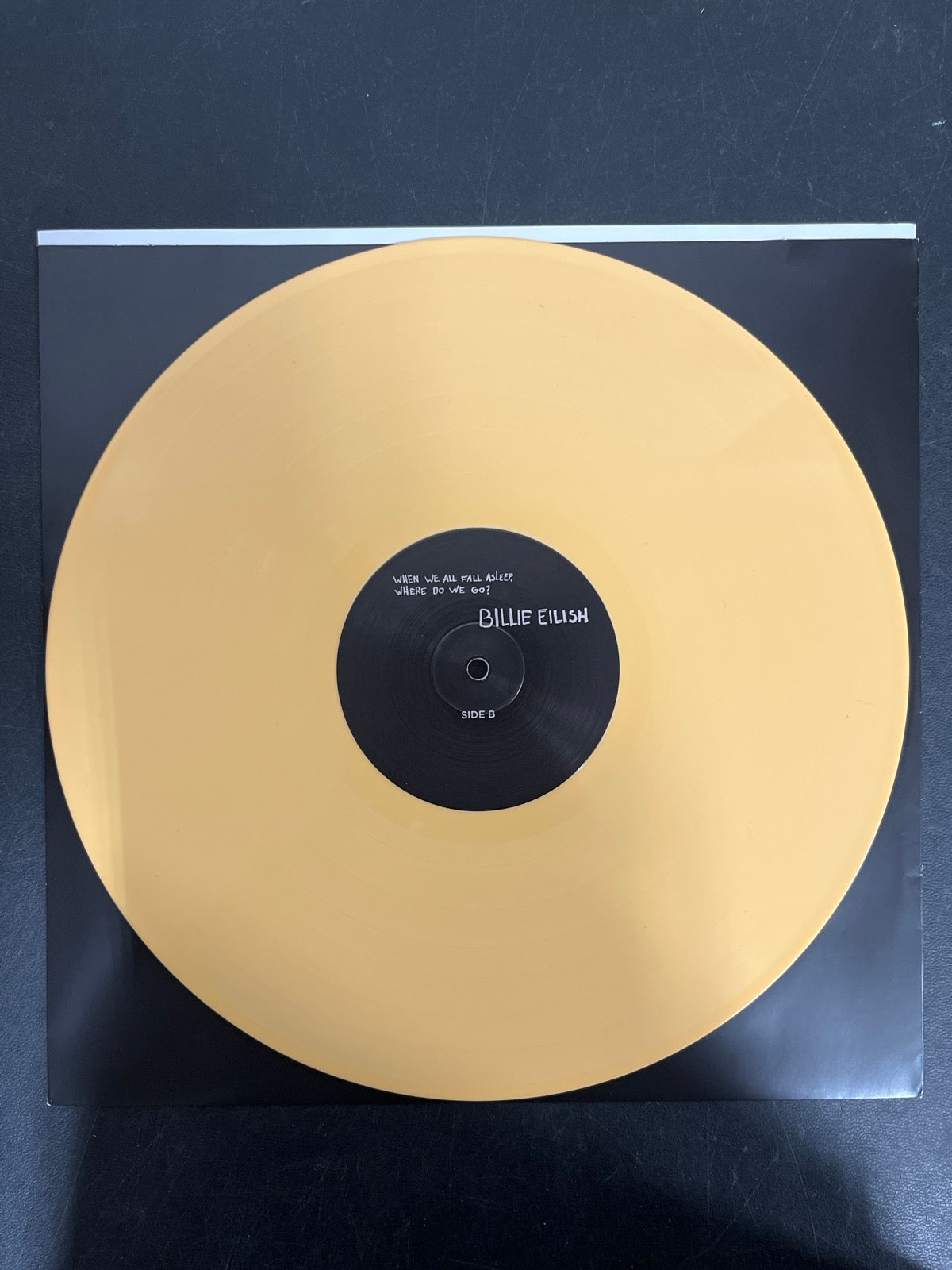 VINYL_1B - Billie Eilish - WHEN WE ALL FALL ... LE Orange Cream Vinyl USED NOT TESTED