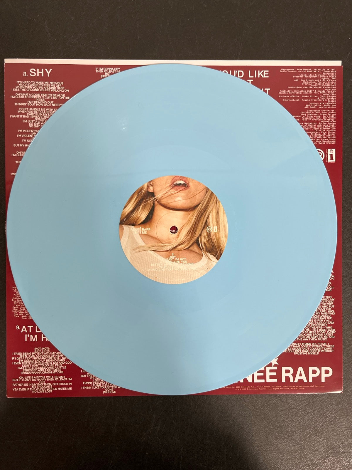 VINYL_1B - Reneé Rapp - Bite Me LE Baby Blue Vinyl USED NOT TESTED