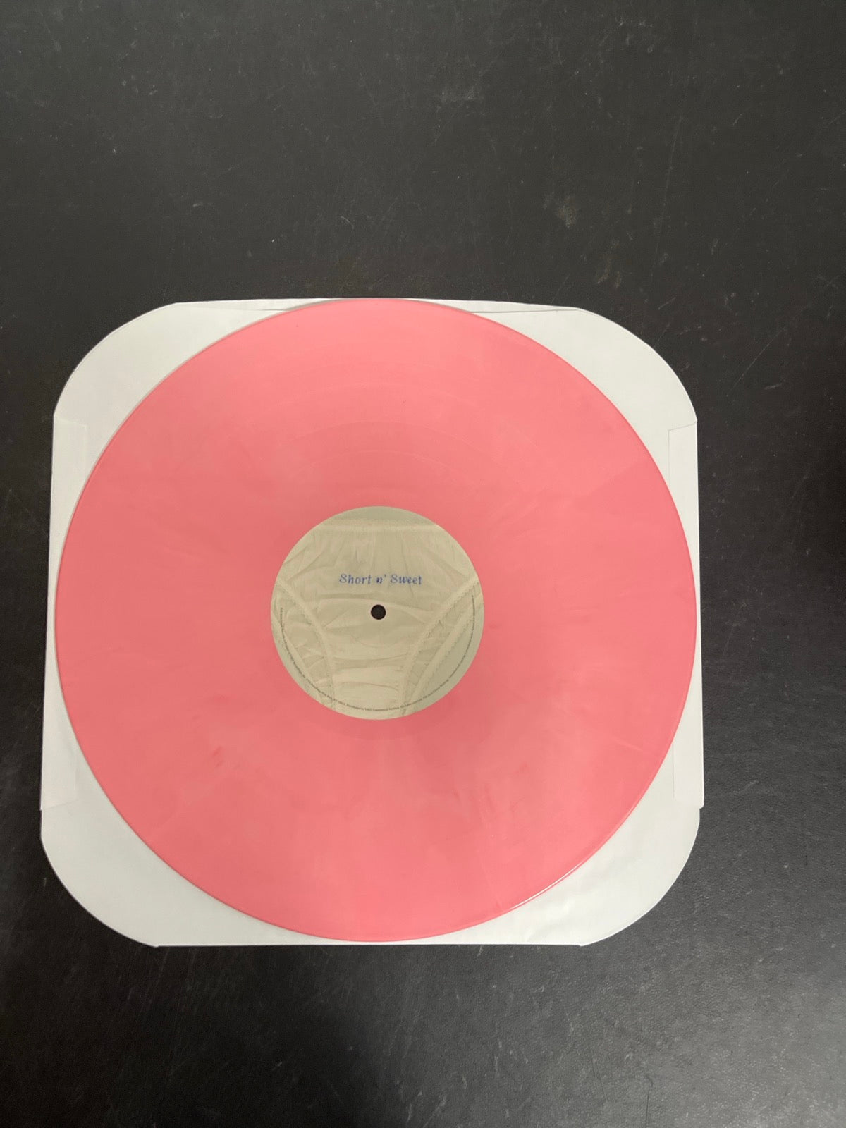 VINYL_1B - Sabrina Carpenter-Short N ... LE Bubblegum Marble Vinyl USED NOT TESTED