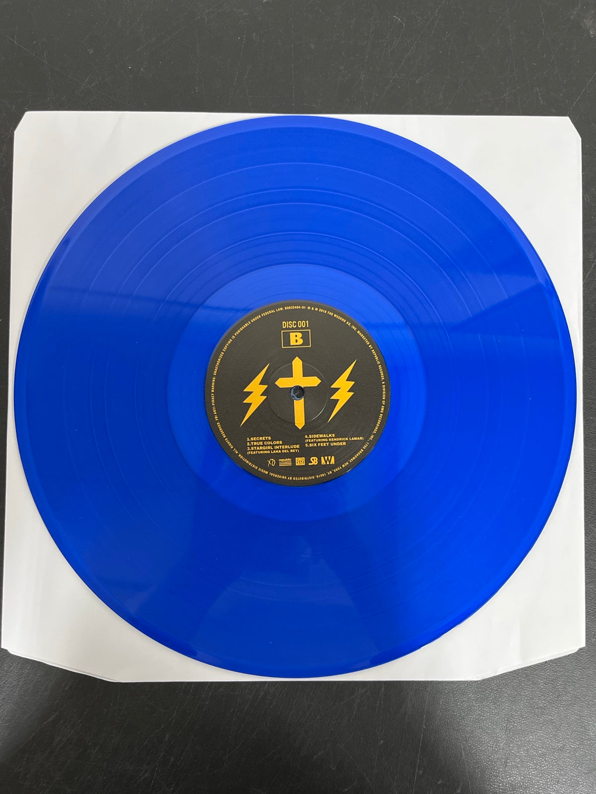 VINYL_1B - The Weeknd - Starboy LE Blue Vinyl USED NOT TESTED