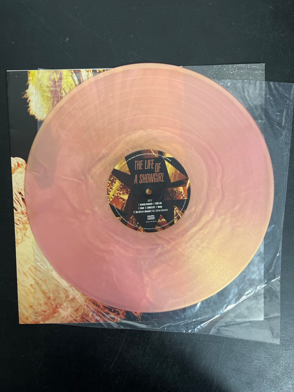 VINYL_1B - Taylor Swift - The Life of a ... LE 180gm Pink Yellow Vinyl USED NOT TESTED