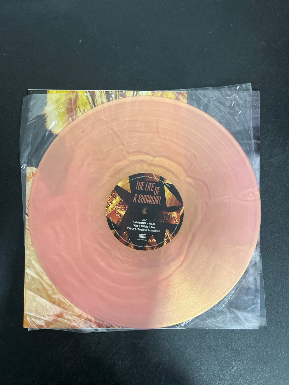 VINYL_1B - Taylor Swift - The Life of a ... LE 180gm Pink Yellow Vinyl USED NOT TESTED
