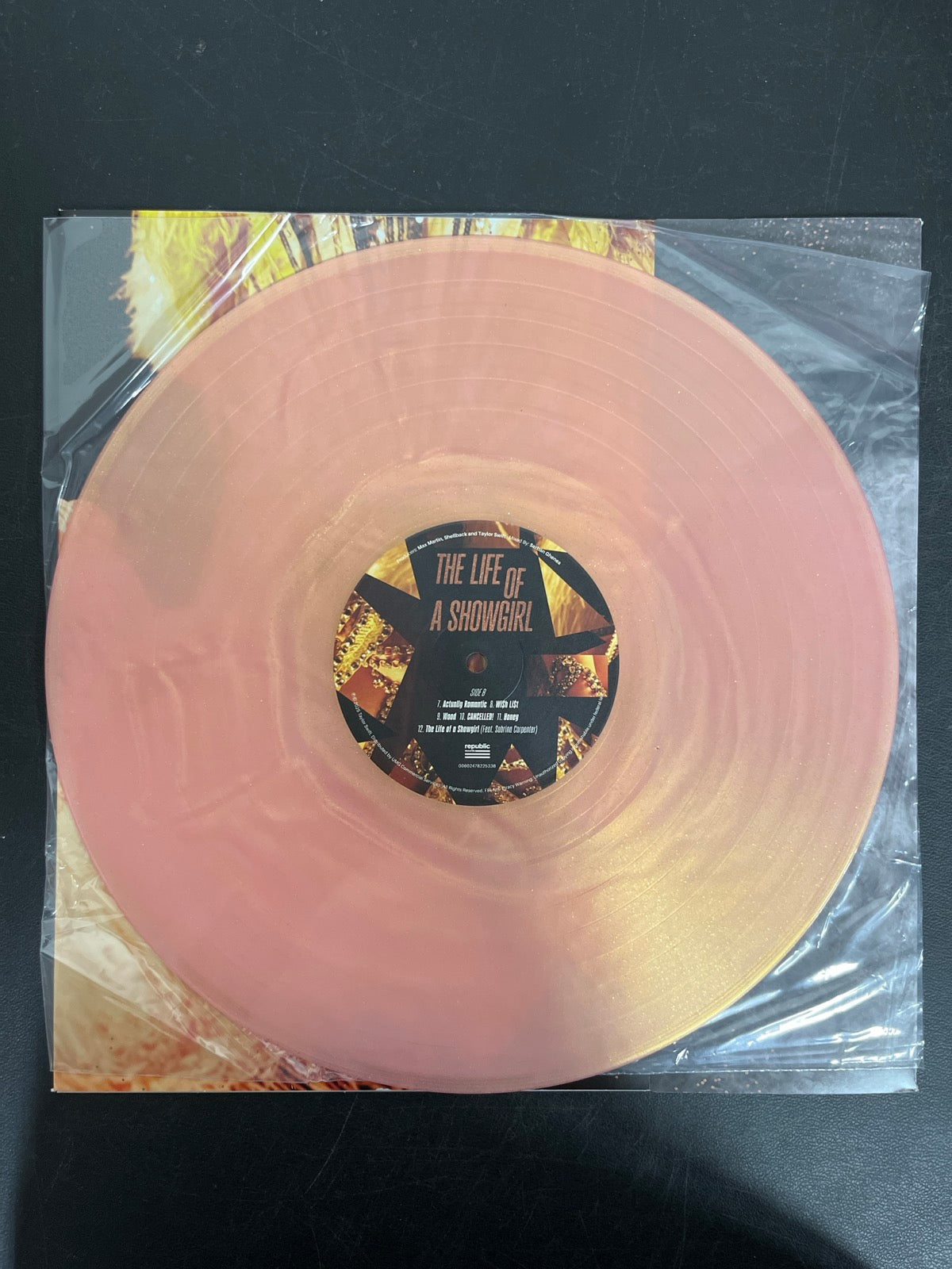VINYL_1B - Taylor Swift - The Life of a ... LE 180gm Pink Yellow Vinyl USED NOT TESTED