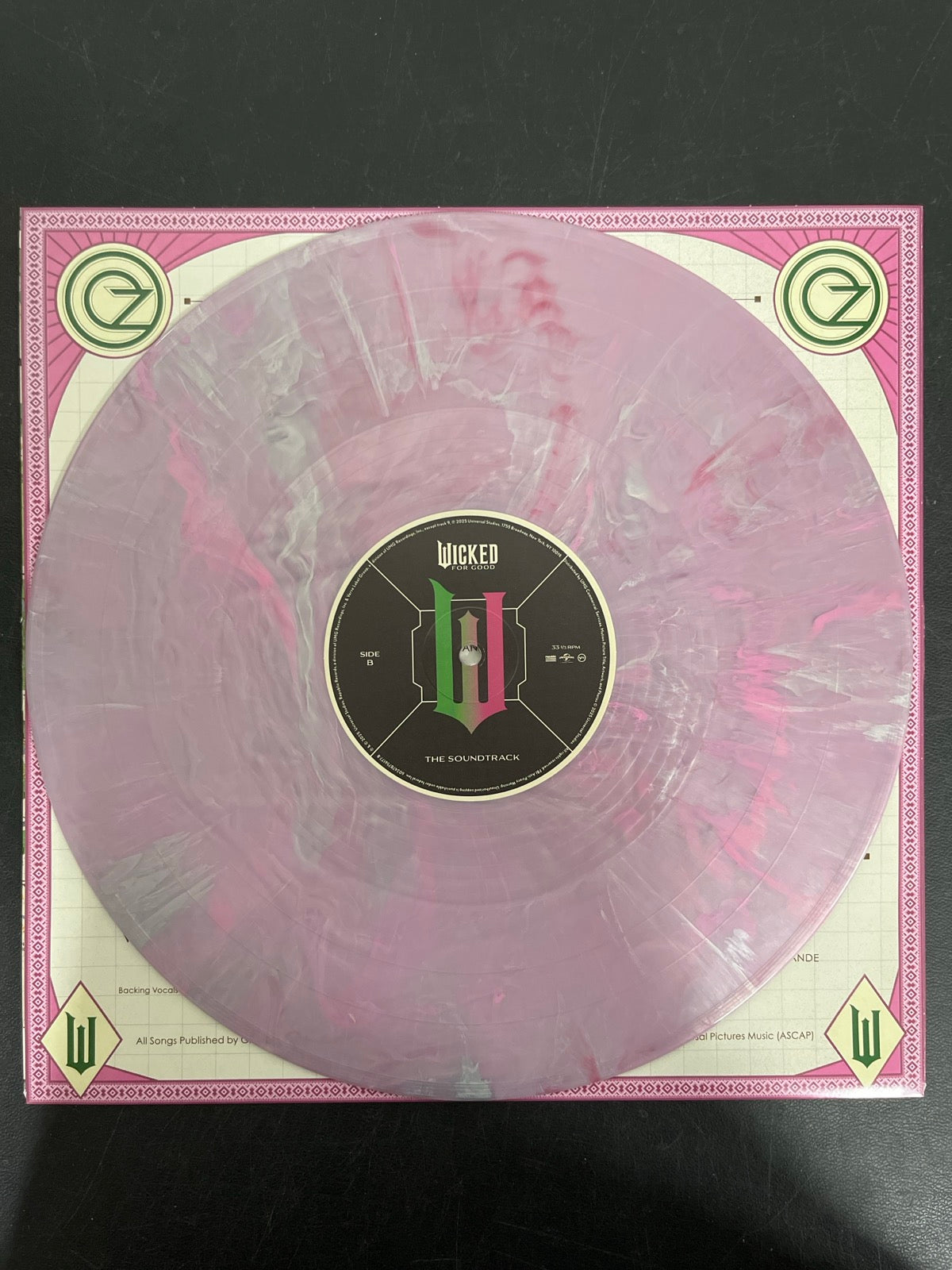 VINYL_1B - Wicked: For Good OST LE Pink / Green Vinyl USED NOT TESTED