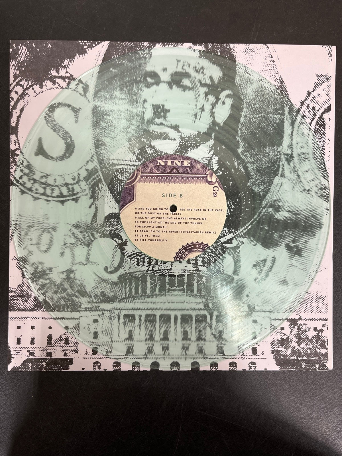 VINYL_1B - $uicideboy$ - New World Depression Clear Vinyl USED NOT TESTED