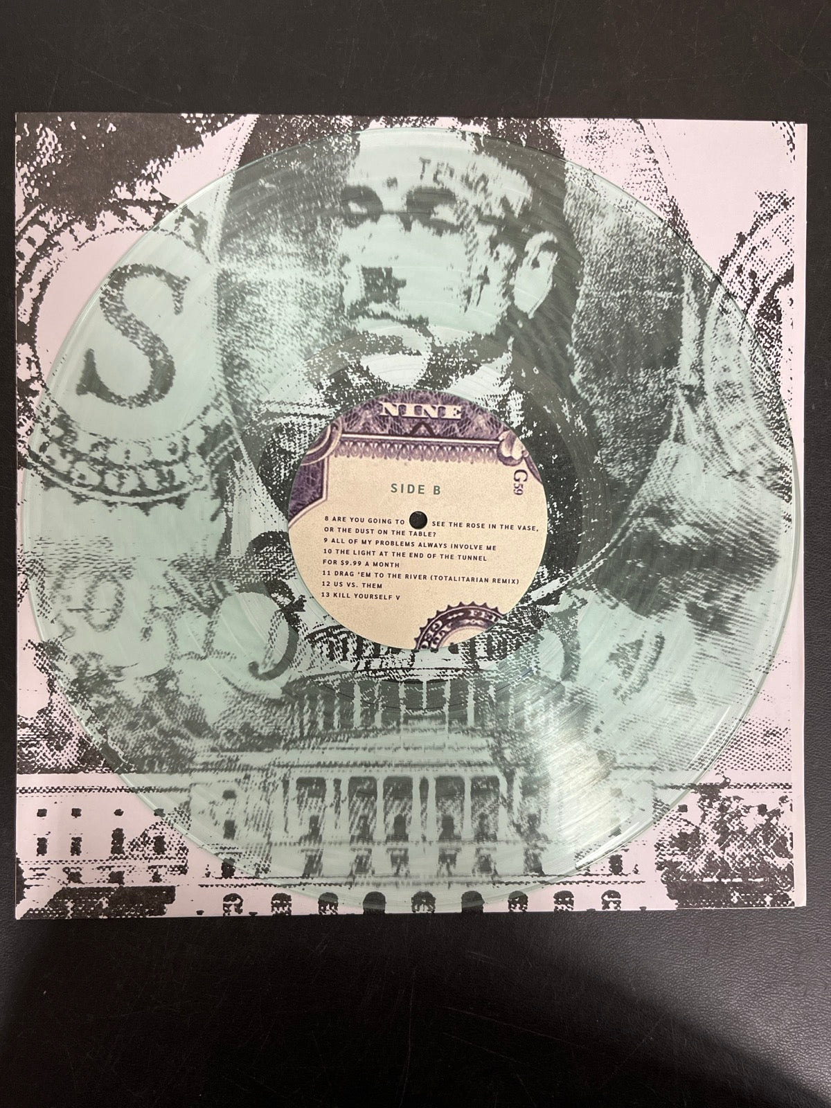 VINYL_1B - $uicideboy$ - New World Depression Clear Vinyl USED NOT TESTED