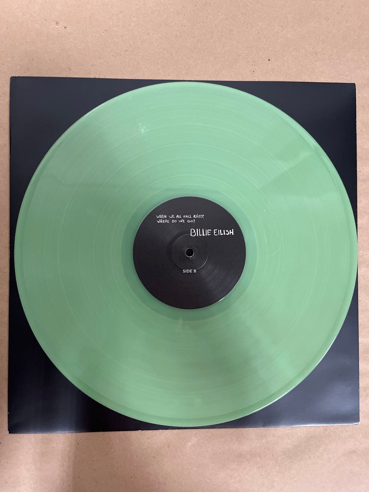 VINYL_1B - Billie Eilish - WHEN WE ALL FALL ... LE Green Vinyl USED NOT TESTED