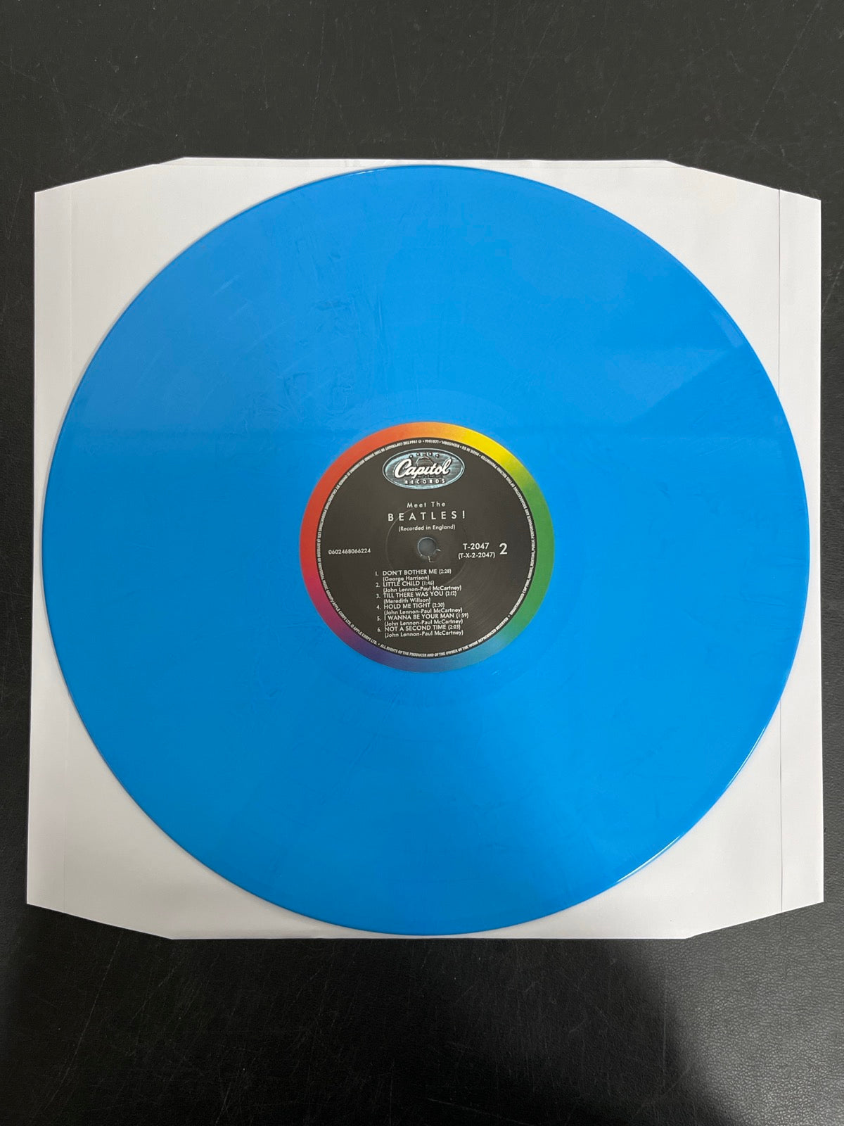VINYL_1B - The Beatles - Meet The Beatles! 180gm Blue Vinyl USED NOT TESTED