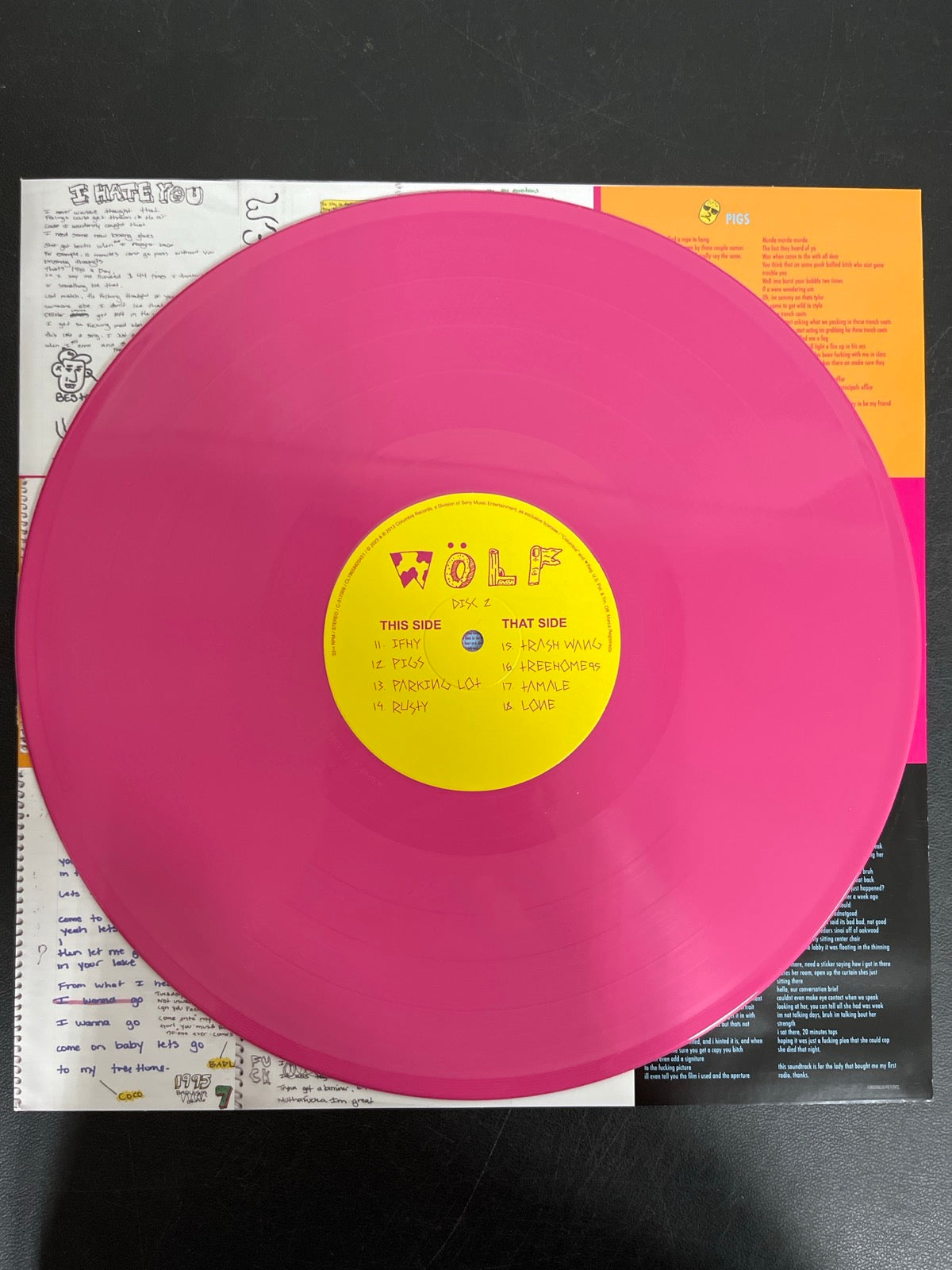 VINYL_2C - Tyler, The Creator - Wolf LE Pink Vinyl USED NOT TESTED