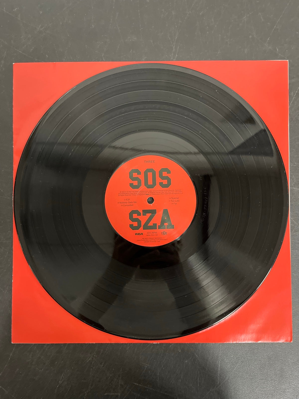VINYL_2C - SZA - SOS LE Vinyl USED NOT TESTED