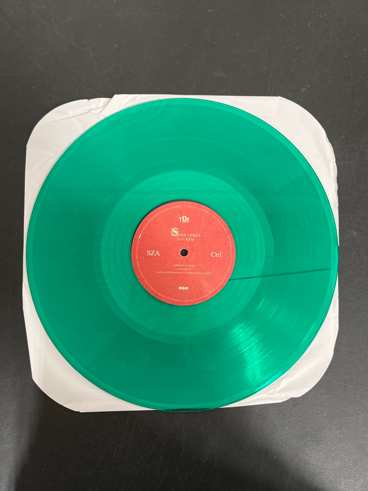 VINYL_2C - SZA - Ctrl LE Translucent Green Vinyl USED NOT TESTED