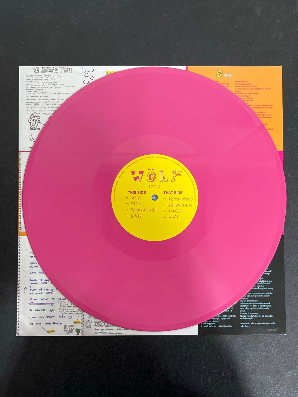 VINYL_2C - Tyler, The Creator - Wolf LE Pink Vinyl USED NOT TESTED
