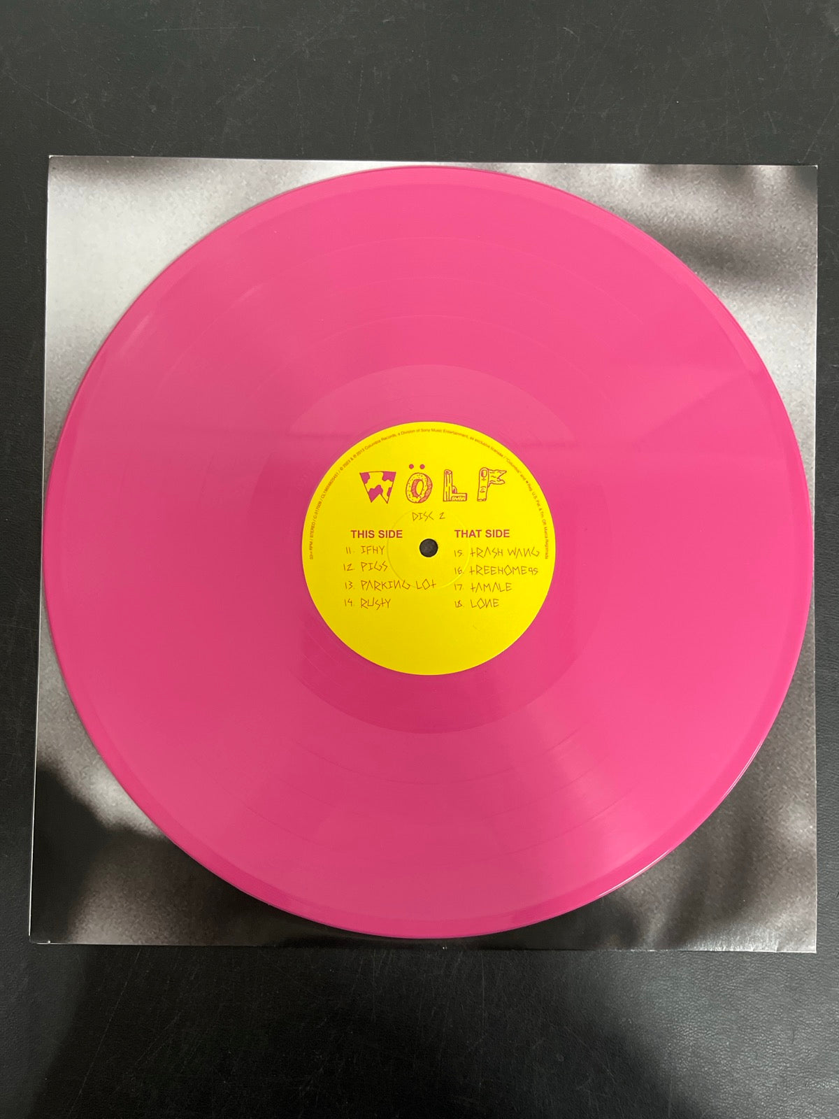 VINYL_2C - Tyler, The Creator - Wolf LE Pink Vinyl USED NOT TESTED