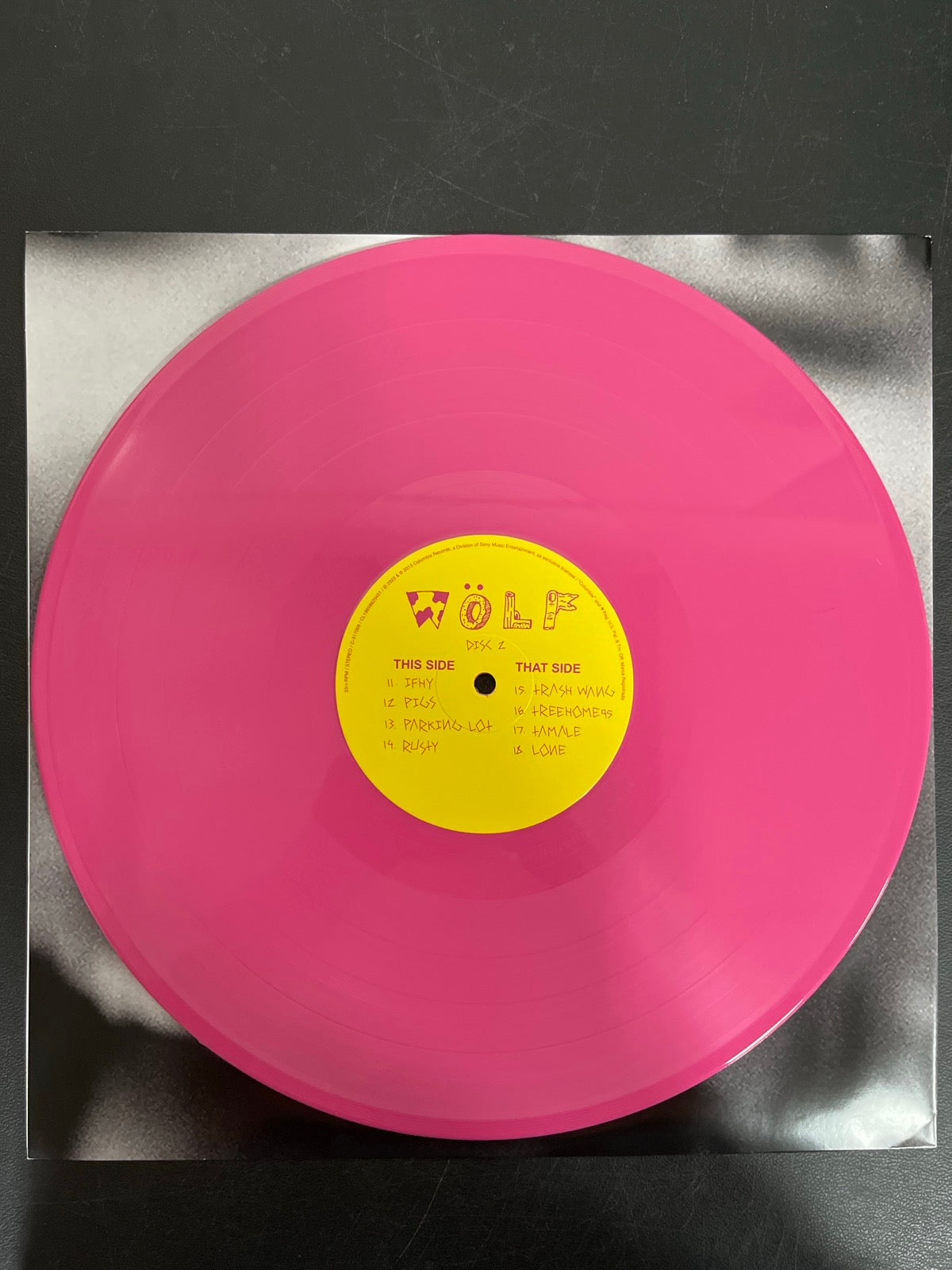 VINYL_2C - Tyler, The Creator - Wolf LE Pink Vinyl USED NOT TESTED