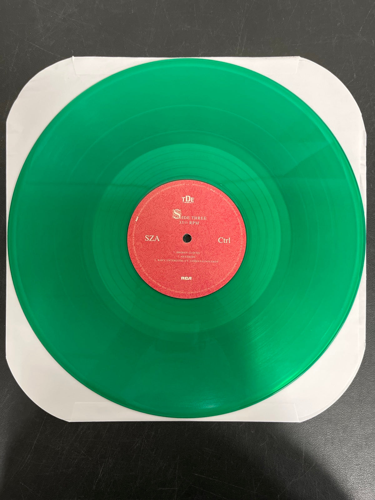 VINYL_2C - SZA - Ctrl LE Translucent Green Vinyl USED NOT TESTED