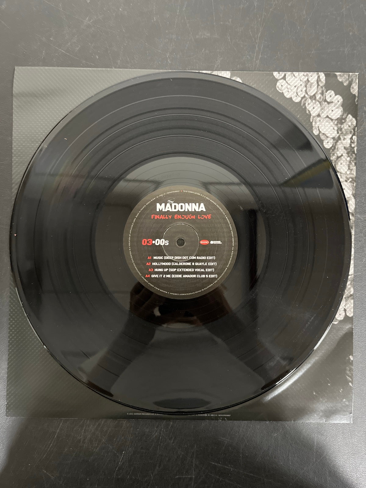 VINYL_2C - Madonna - Finally Enough Love Black Vinyl USED NOT TESTED