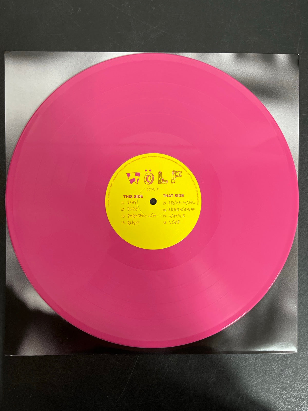 VINYL_2C - Tyler, The Creator - Wolf LE Pink Vinyl USED NOT TESTED