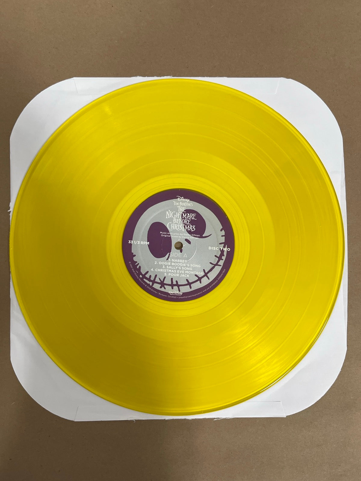 VINYL_2C - Danny Elfman - Tim Burton's The ... LE Purple/Yellow Vinyl USED NOT TESTED
