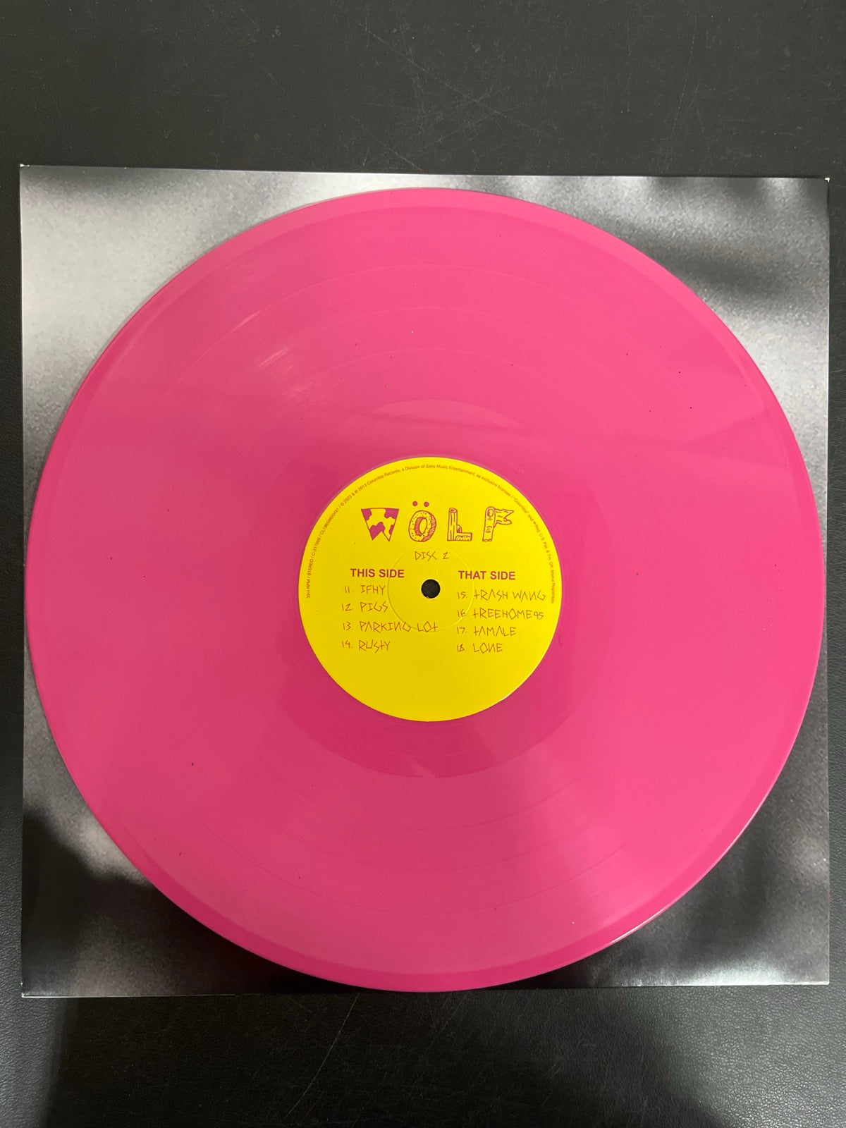 VINYL_2C - Tyler, The Creator - Wolf LE Pink Vinyl USED NOT TESTED