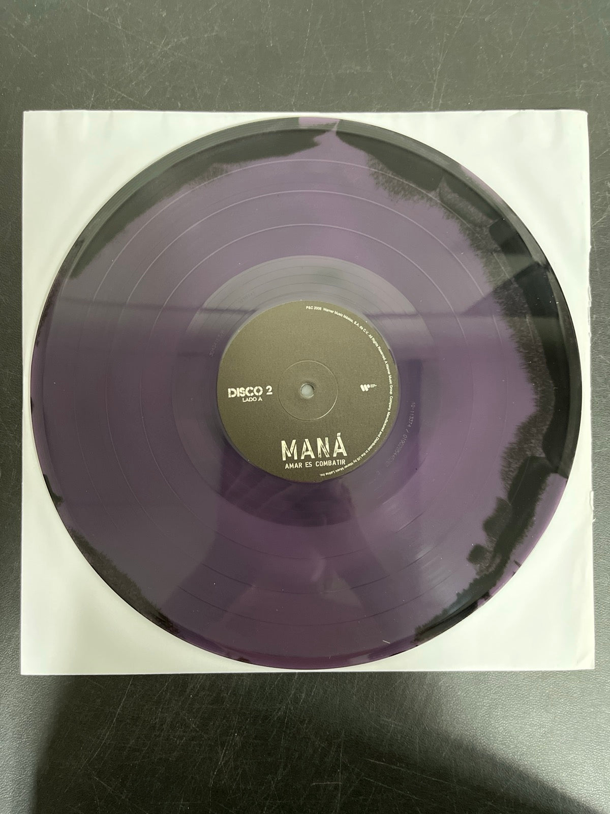 VINYL_2C - Maná - Amar Es Combatir LE Purple / Black Vinyl USED NOT TESTED