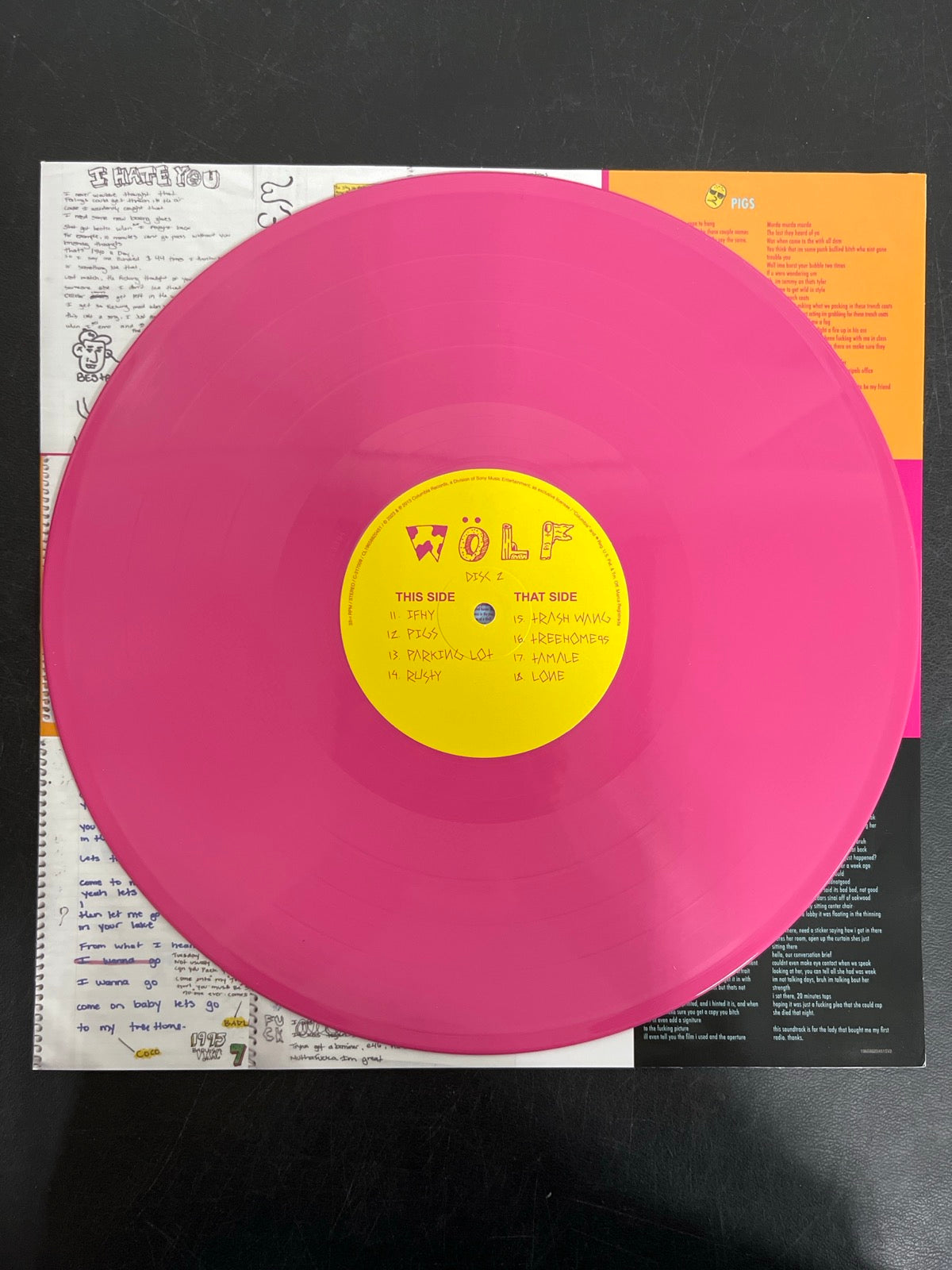 VINYL_2C - Tyler, The Creator - Wolf LE Pink Vinyl USED NOT TESTED
