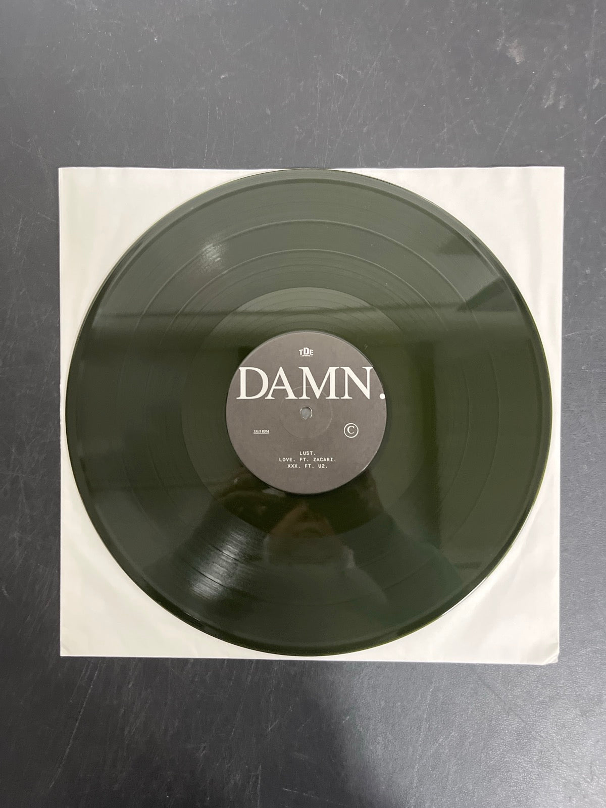 VINYL_2C - Kendrick Lamar - DAMN. LE 180gm Green Vinyl USED NOT TESTED