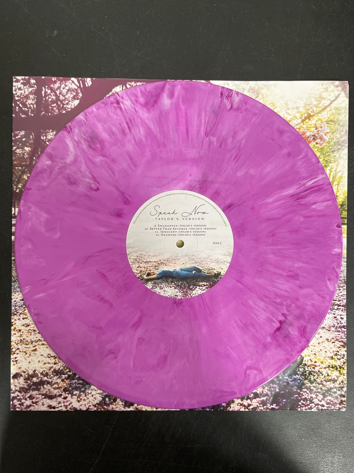 VINYL_2C - Taylor Swift - Speak Now Taylor's Version LE Lilac Marble Vinyl USED NOT TESTED
