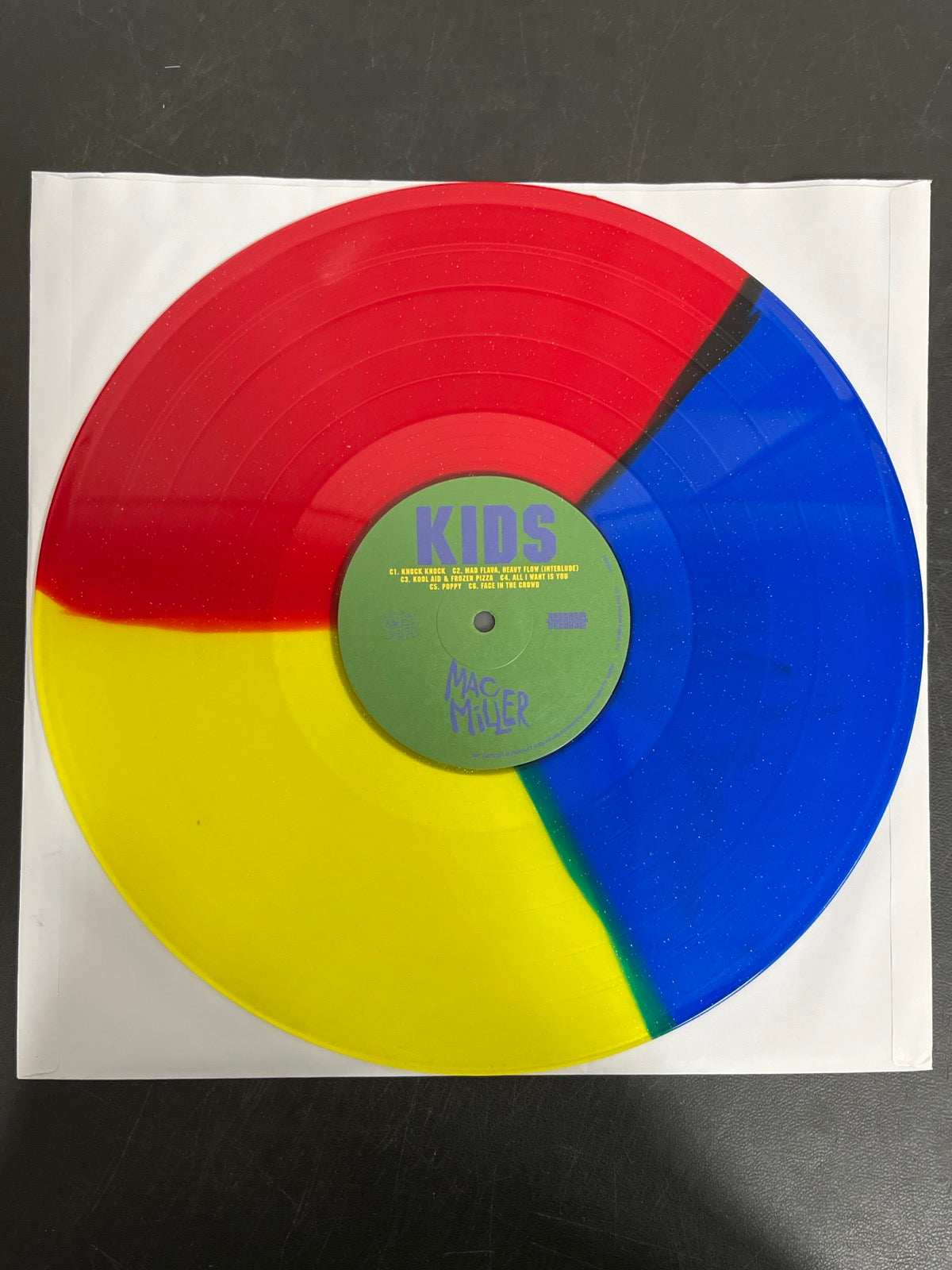 VINYL_2C - Mac Miller - K.I.D.S. LE Blue / Red / Yellow Vinyl USED NOT TESTED