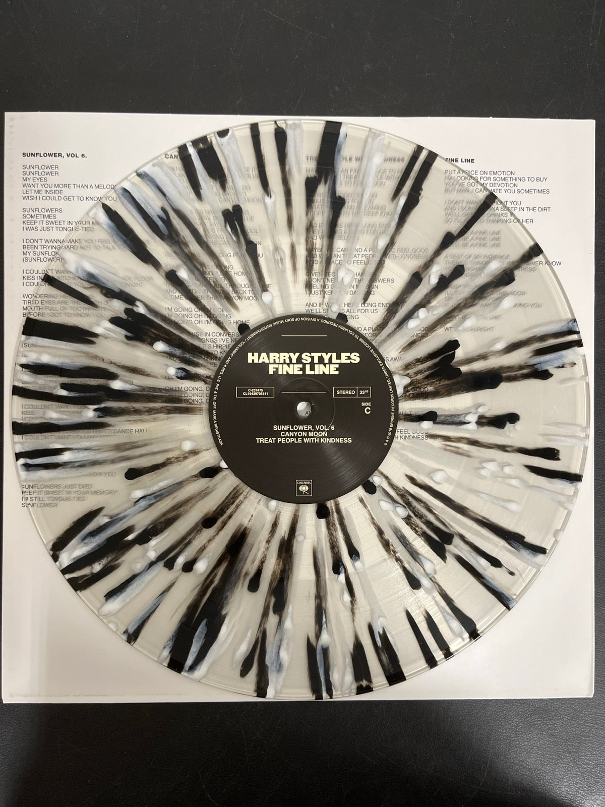VINYL_2C - Harry Styles - Fine Line LE Black & White Vinyl USED NOT TESTED