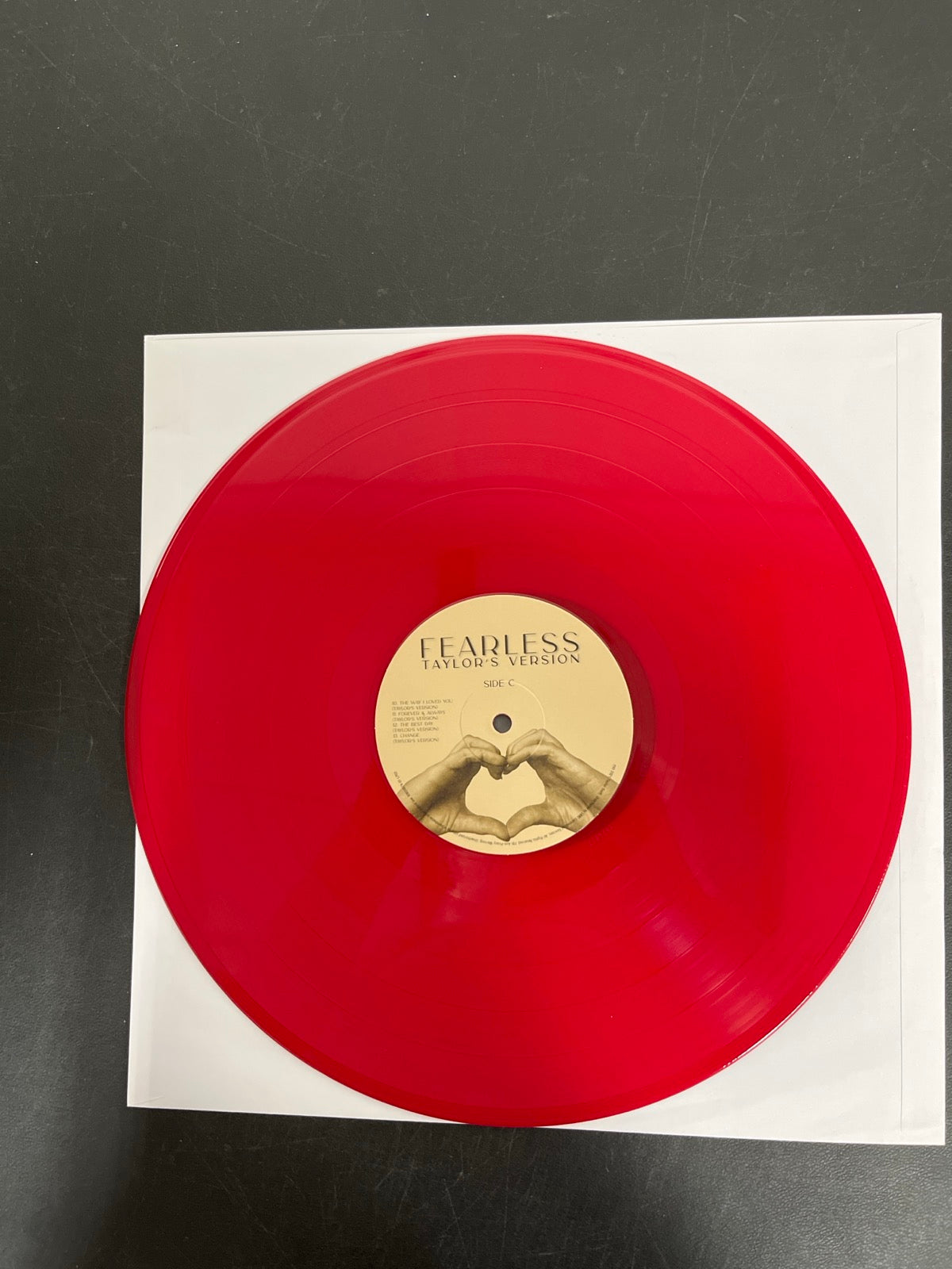 VINYL_2C - Taylor Swift - Fearless (Taylor's Version) Red Numbered Vinyl USED NOT TESTED