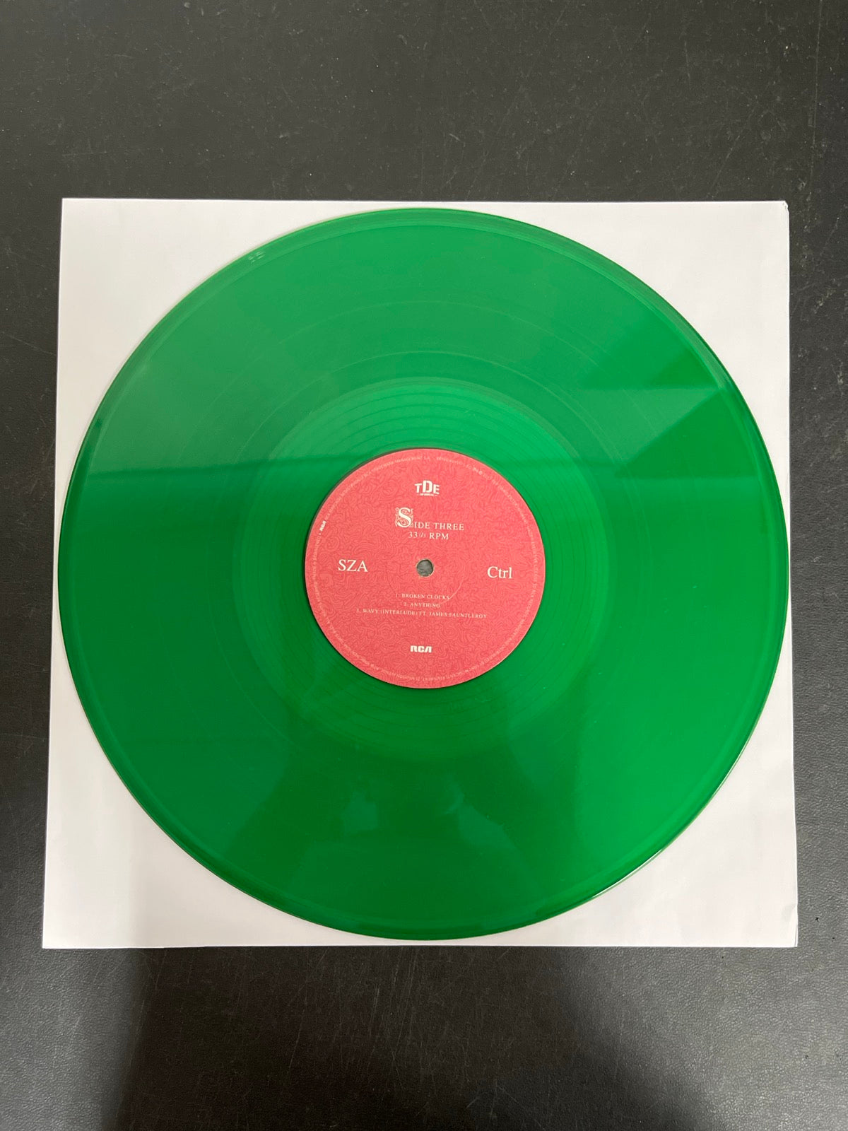 VINYL_2C - SZA - Ctrl LE Translucent Green Vinyl USED NOT TESTED