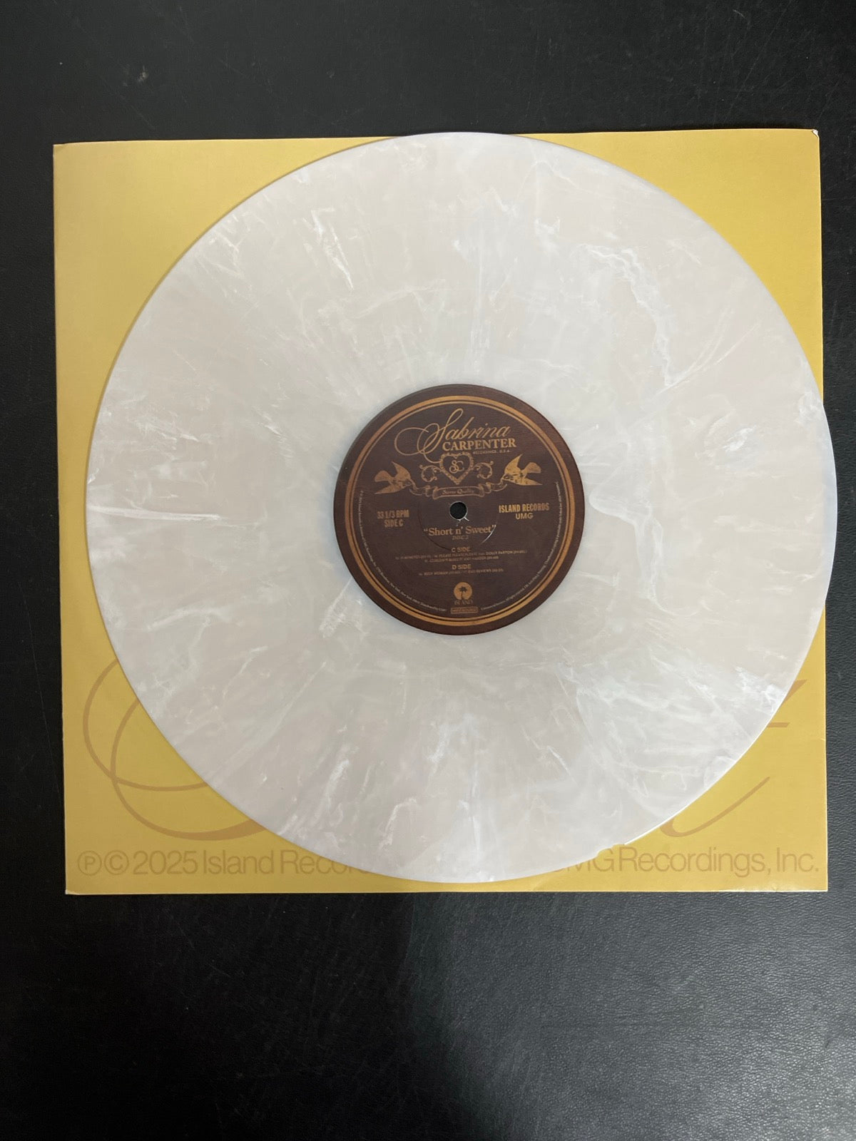 VINYL_2C - Sabrina Carpenter - Short N' Sweet LE Deluxe Ed. White Vinyl USED NOT TESTED