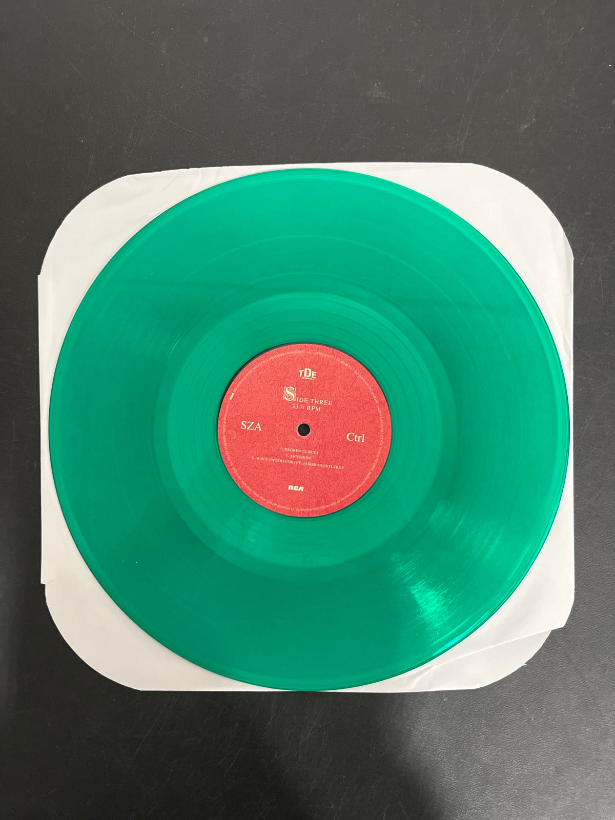 VINYL_2C - SZA - Ctrl LE Translucent Green Vinyl USED NOT TESTED