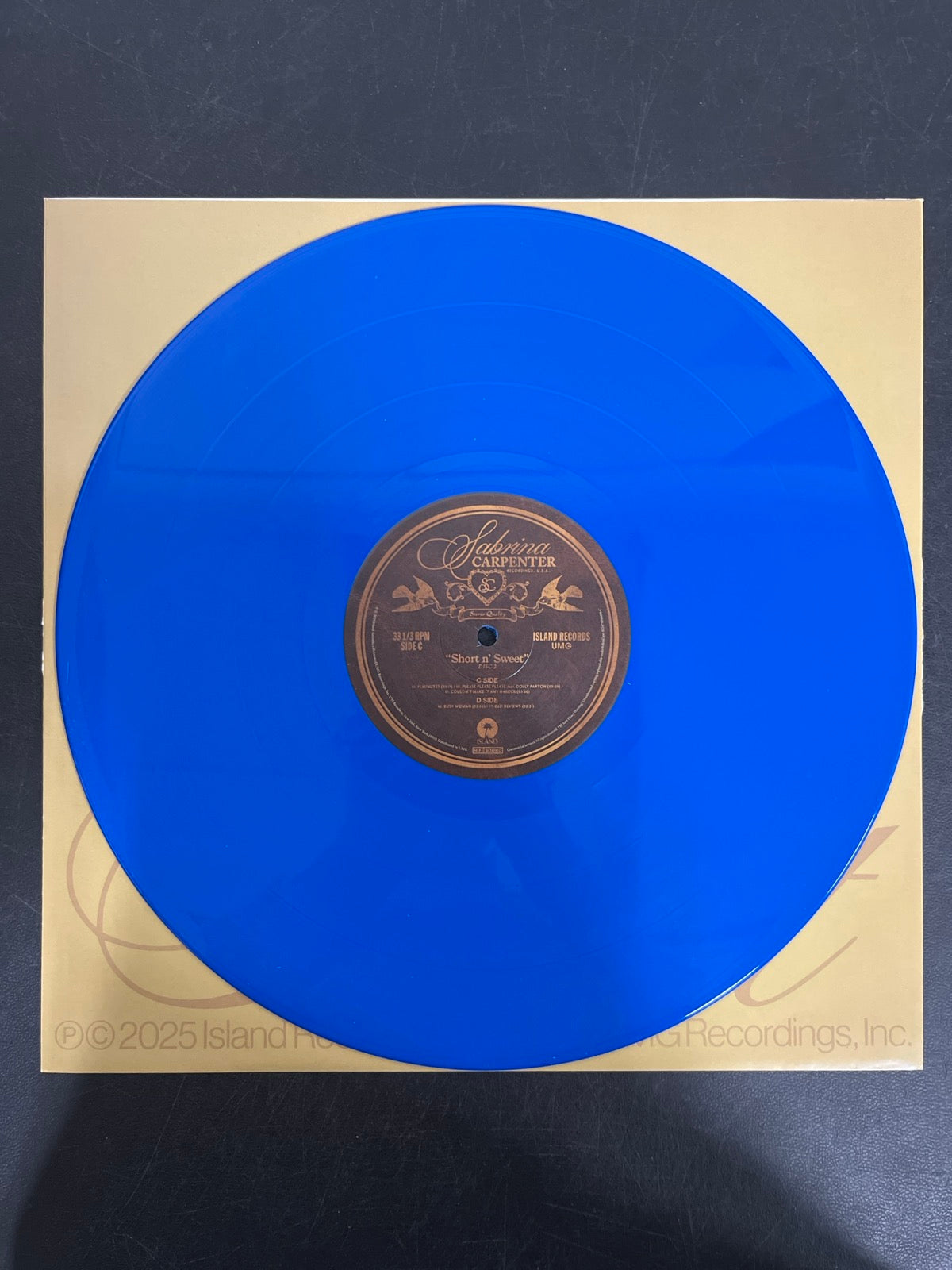 VINYL_2C - Sabrina Carpenter - Short N' Sweet LE Deluxe Ed. Blue Vinyl USED NOT TESTED