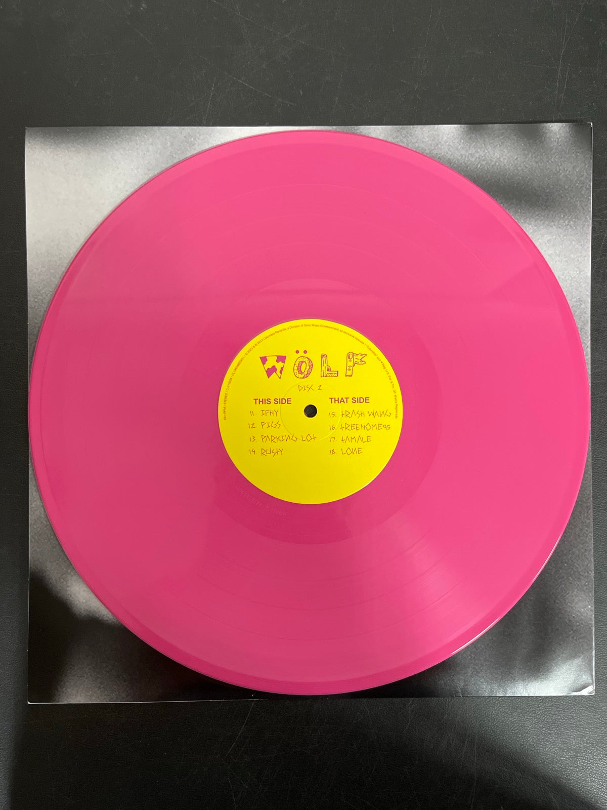 VINYL_2C - Tyler, The Creator - Wolf LE Pink Vinyl USED NOT TESTED