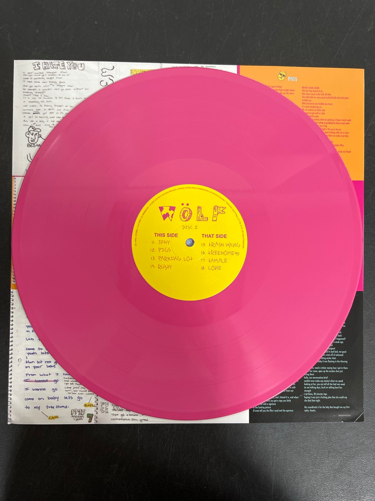 VINYL_2C - Tyler, The Creator - Wolf LE Pink Vinyl USED NOT TESTED