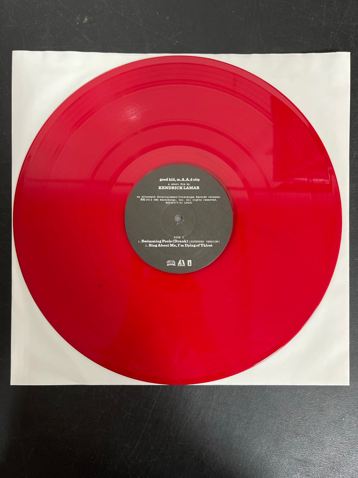 VINYL_2C - Kendrick Lamar - good kid, m.A.A.d city LE Red Vinyl USED NOT TESTED