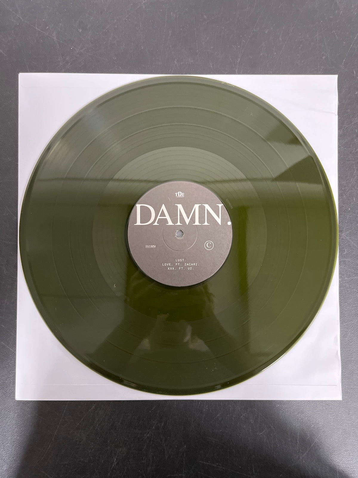 VINYL_2C - Kendrick Lamar - DAMN. LE 180gm Green Vinyl USED NOT TESTED