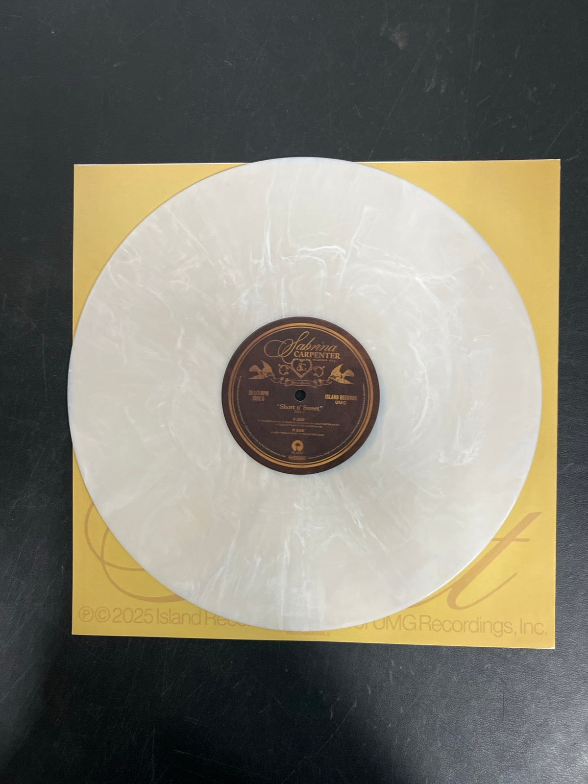 VINYL_2C - Sabrina Carpenter - Short N' Sweet LE Deluxe Ed. White Vinyl USED NOT TESTED