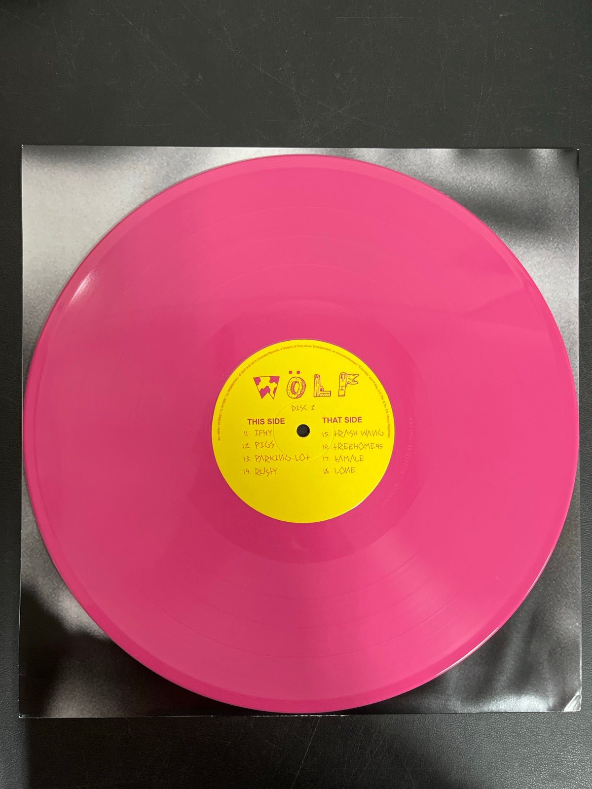 VINYL_2C - Tyler, The Creator - Wolf LE Pink Vinyl USED NOT TESTED
