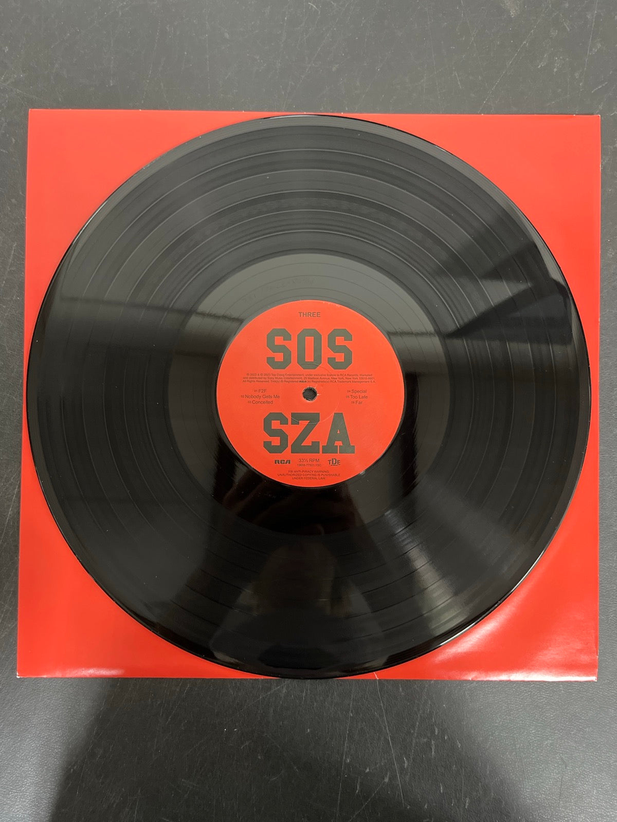 VINYL_2C - SZA - SOS LE Vinyl USED NOT TESTED