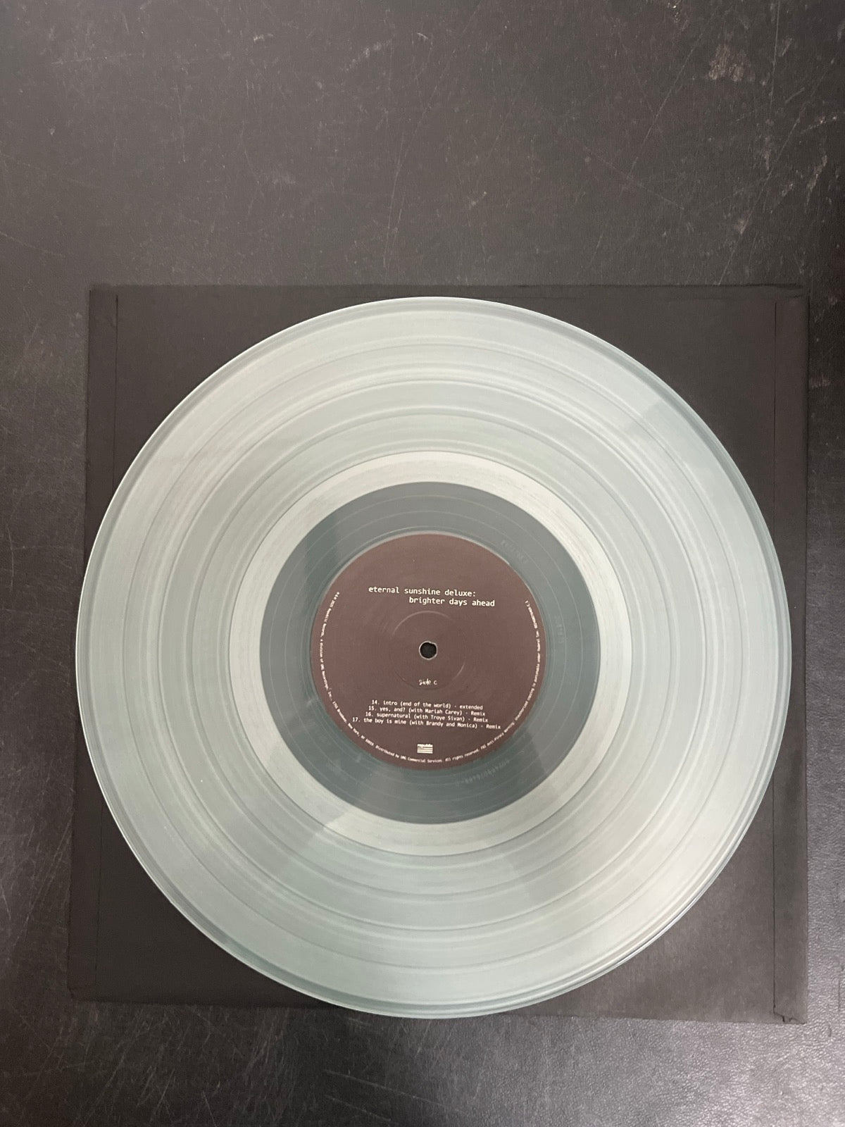 VINYL_2C - Ariana Grande - Eternal Sunshine ... Clear Vinyl USED NOT TESTED