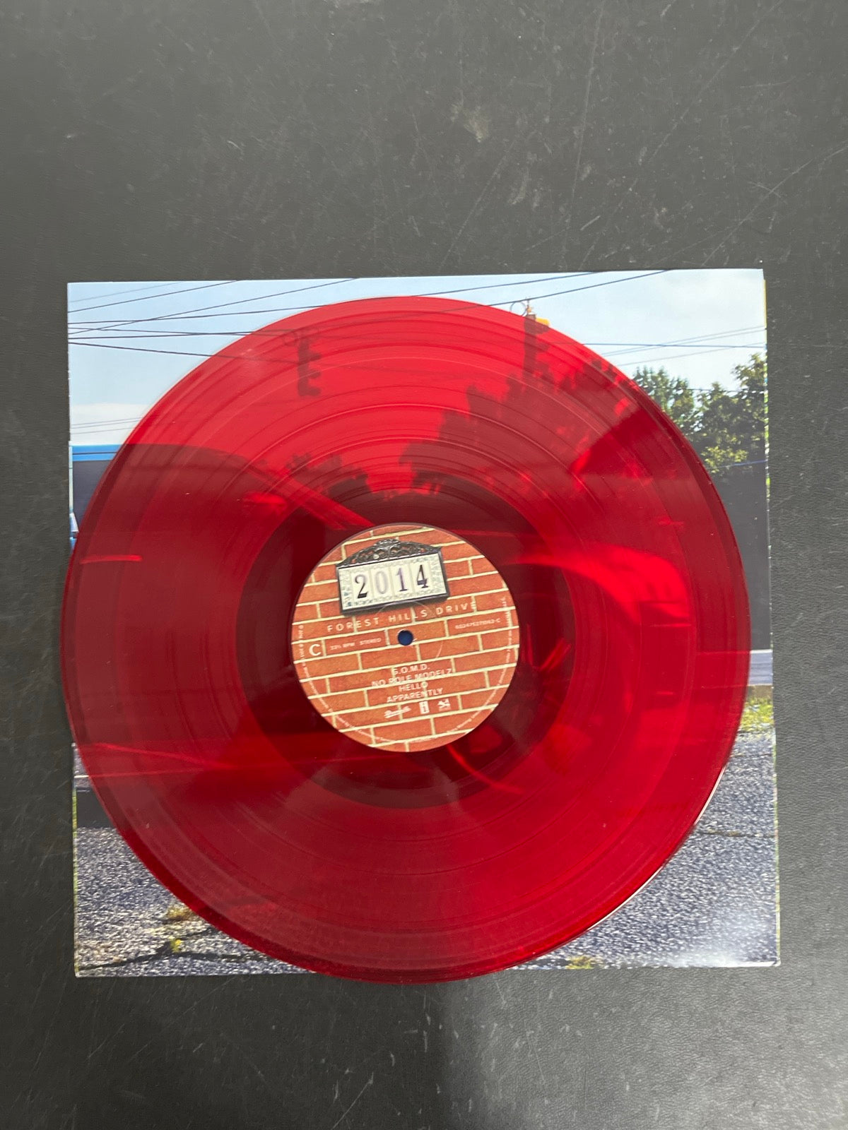 VINYL_2C - J. Cole - 2014 Forest Hills Drive Anniversary Ed. Red Vinyl USED NOT TESTED