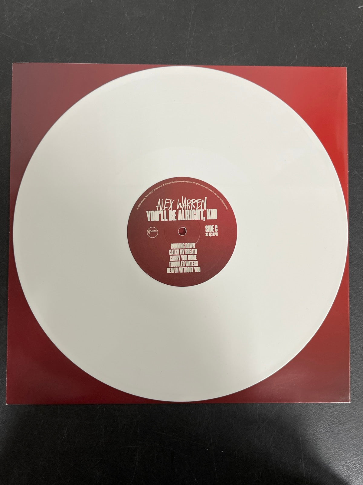 VINYL_2C - Alex Warren - You'll Be Alright, Kid LE White Vinyl WARPED NOT TESTED