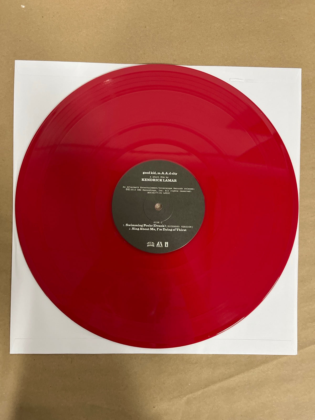 VINYL_2C - Kendrick Lamar - good kid, m.A.A.d city LE Red Vinyl USED NOT TESTED