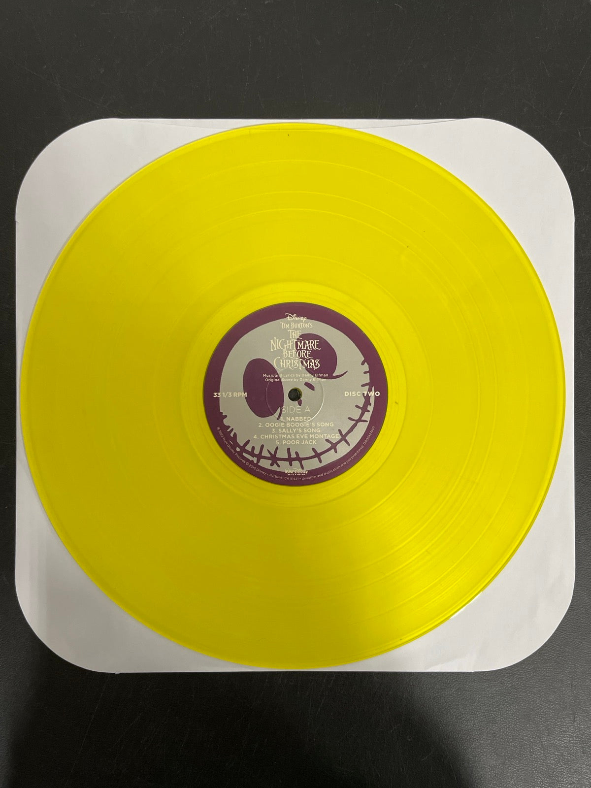 VINYL_2C - Danny Elfman - Tim Burton's The ... LE Purple/Yellow Vinyl USED NOT TESTED