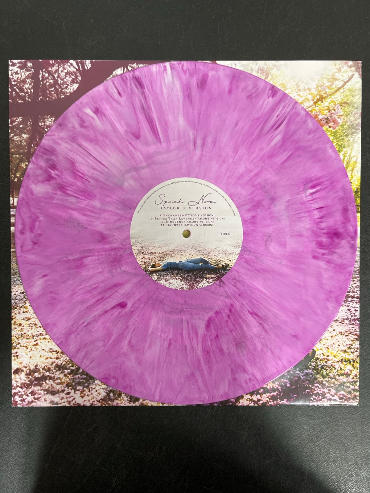 VINYL_2C - Taylor Swift - Speak Now Taylor's Version LE Lilac Marble Vinyl USED NOT TESTED