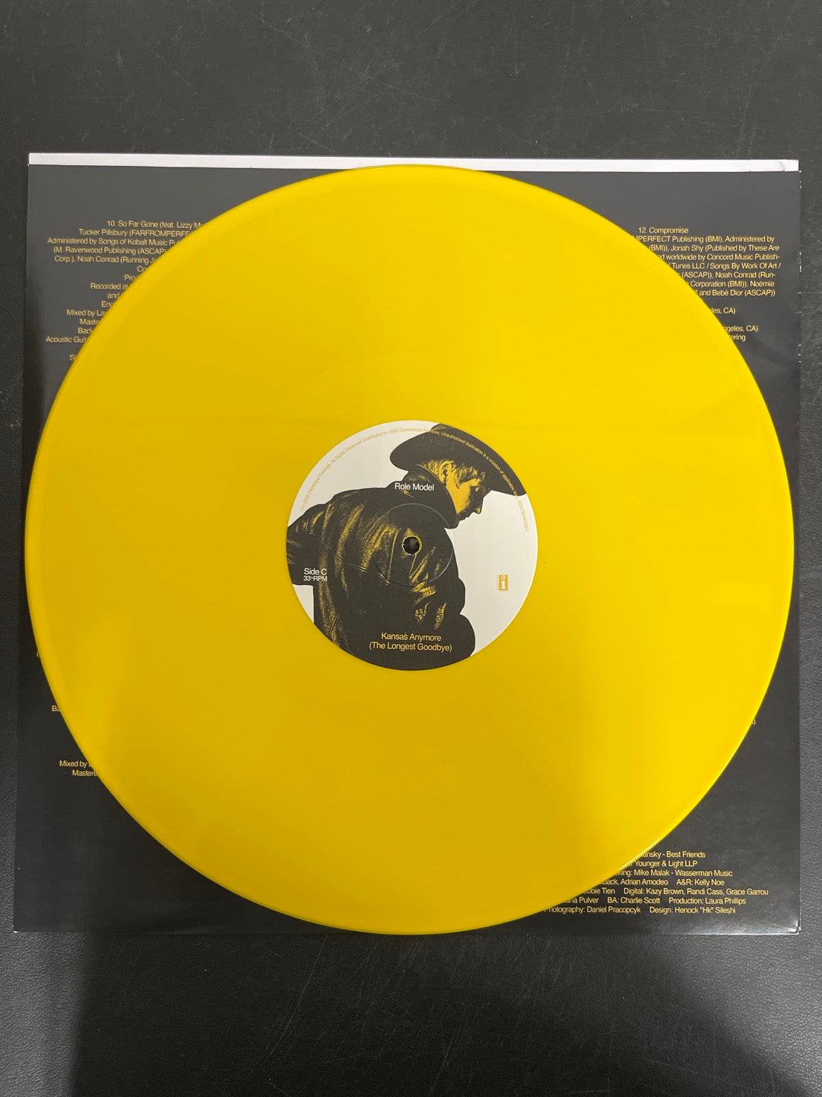 VINYL_2C - Role Model - Kansas Anymore (The ...) Deluxe Yellow Vinyl USED NOT TESTED