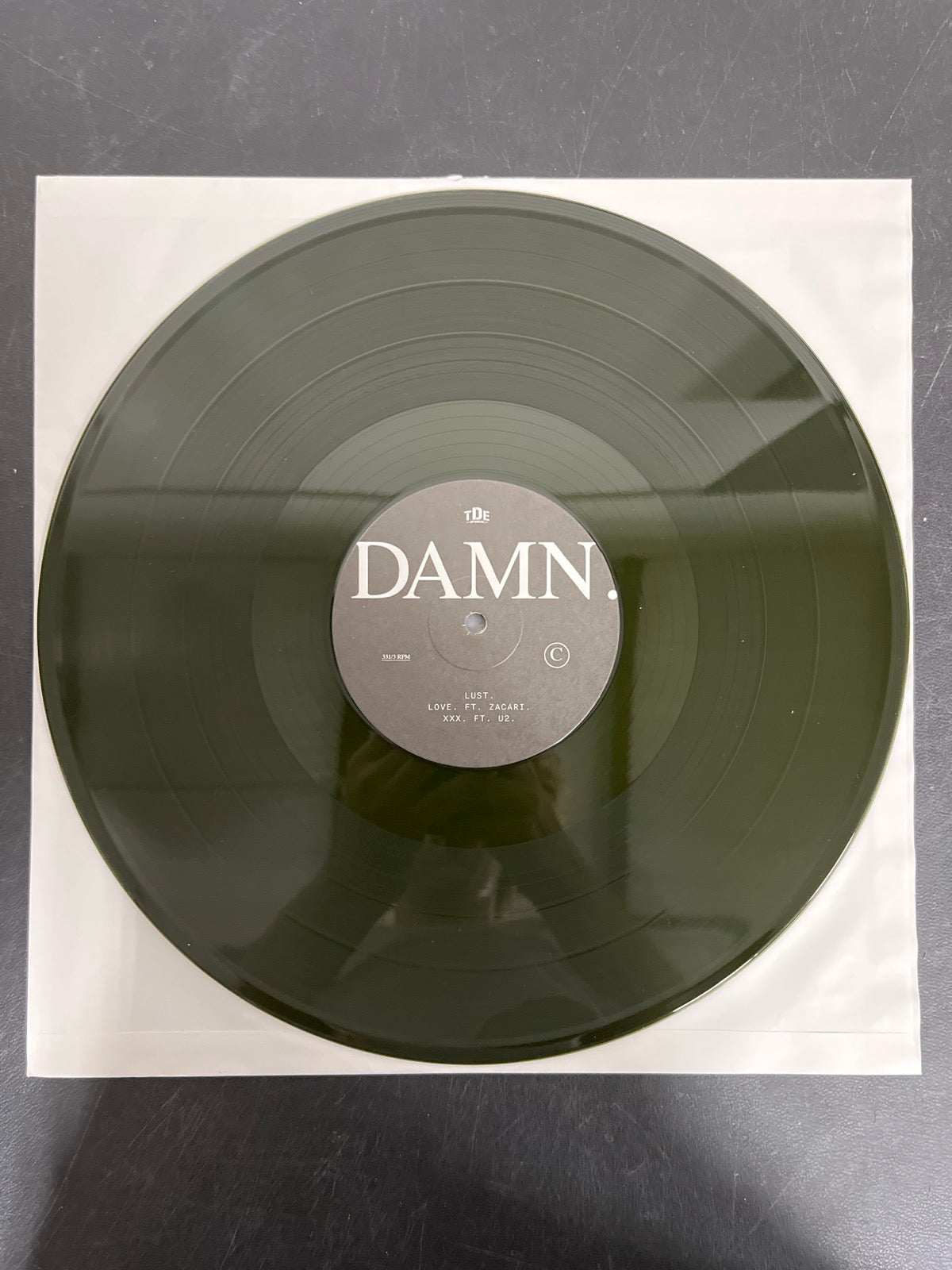 VINYL_2C - Kendrick Lamar - DAMN. LE 180gm Green Vinyl USED NOT TESTED